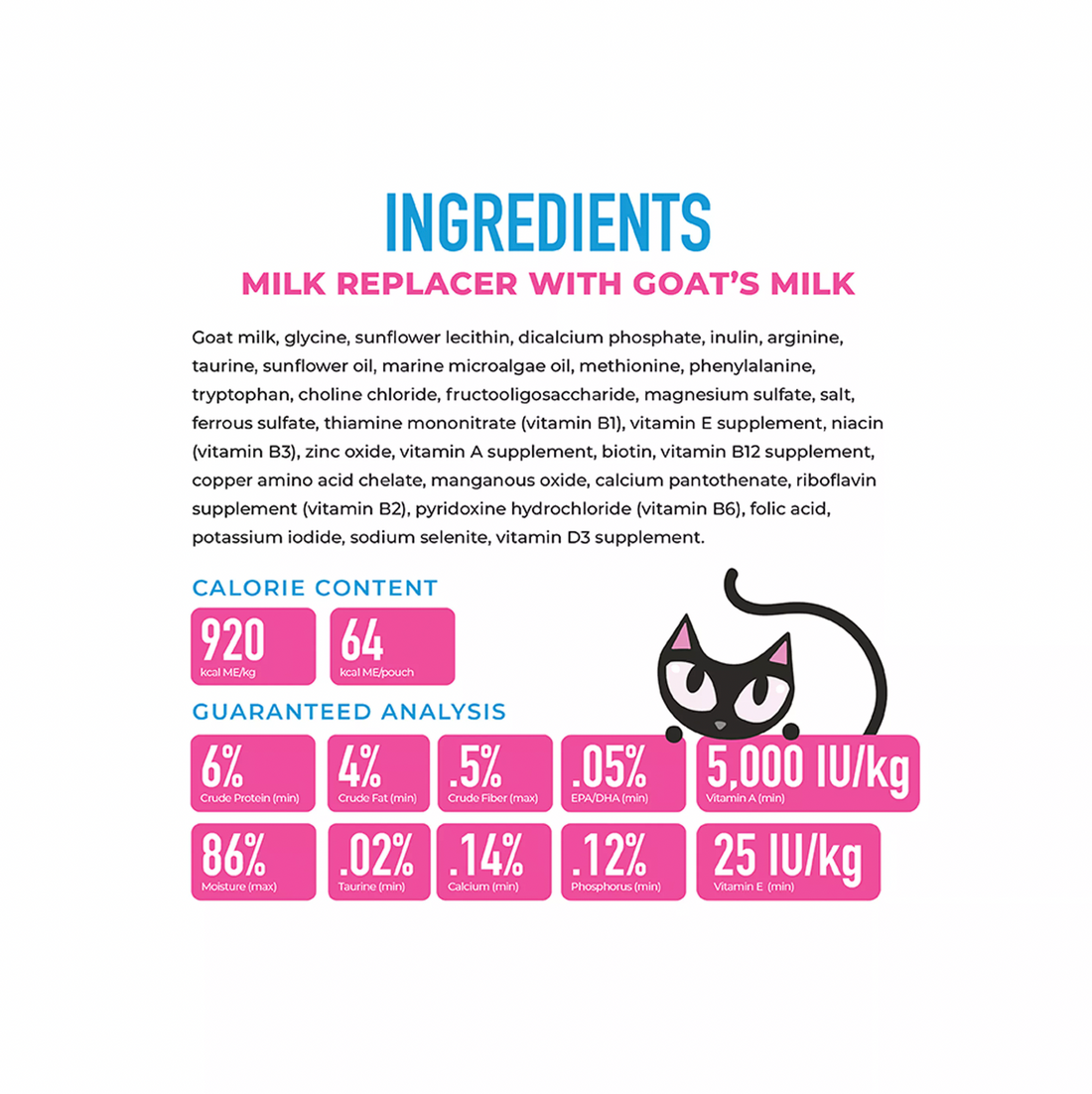 【Tiki Cat】 Baby™ Milk Replacer with Goat's Milk 6oz