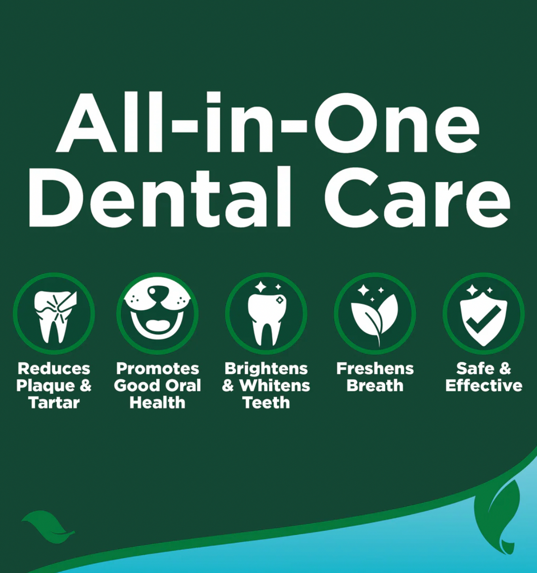 【Vet's Best】Dental Care Finger Wipes for Dogs & Cats - 50 Wipes