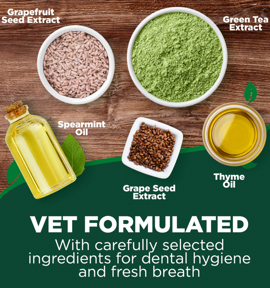 【Vet's Best】Dental Care Finger Wipes for Dogs & Cats - 50 Wipes