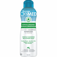 TropiClean OxyMed Hypoallergenic Oatmeal  Shampoo For Sensitive Skin - 20 fl oz