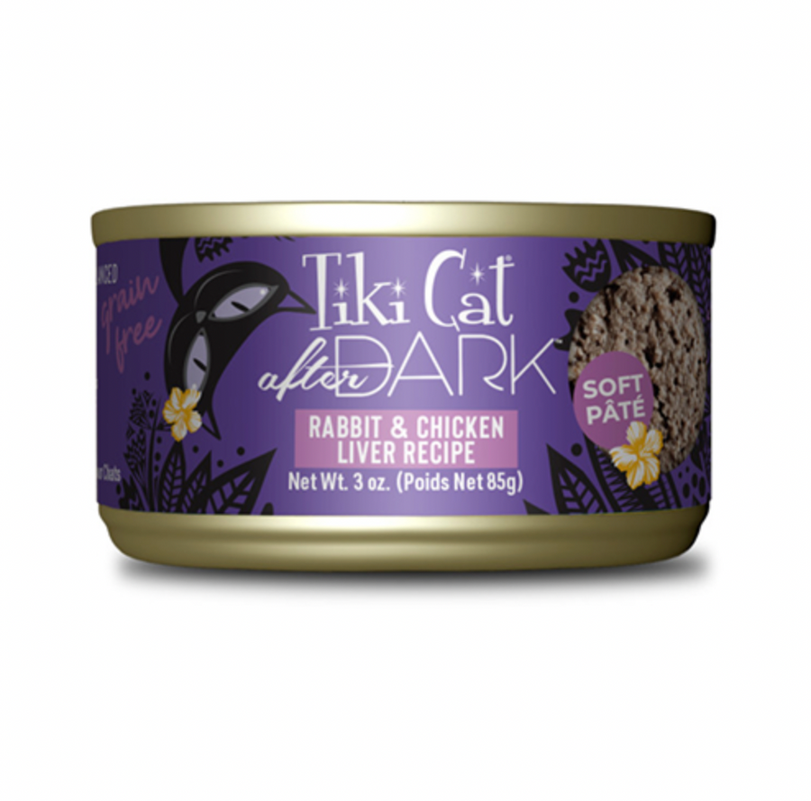 【Tiki Cat】Canned Cat Food - After Dark - Soft Pâté- Rabbit & Chicken Liver recipe