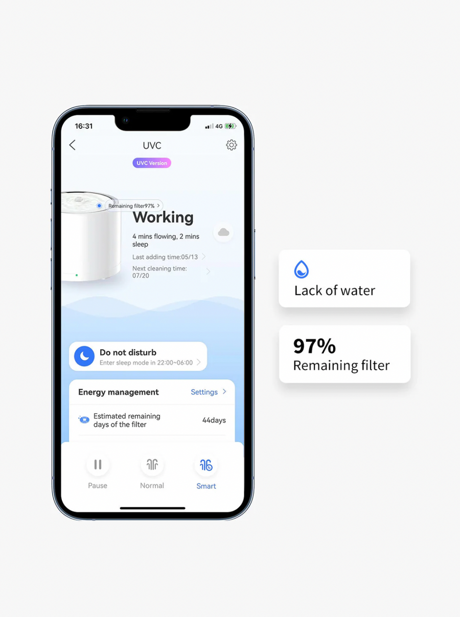 【PETKIT】Eversweet 3 Pro Water Fountain (Wireless Pump) - UVC Sterilization