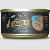 【Tiki Cat】Canned Cat Food - After Dark - Pâté+ Chicken & Quail Egg Recipe in Chicken Broth - 2.8 oz