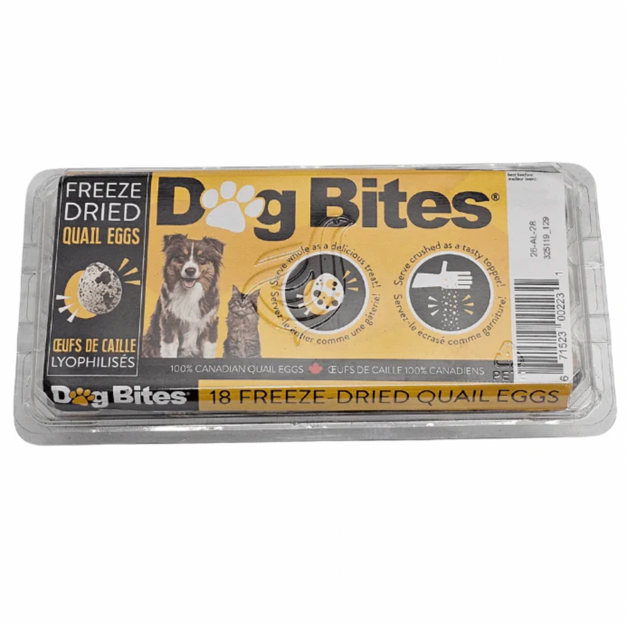 【Dog Bites】FD Quail Eggs 18 pack