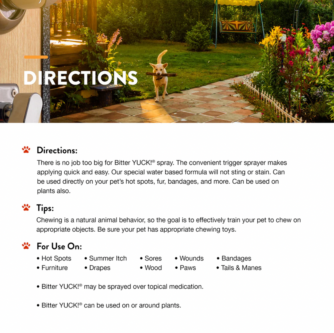 【NATURVET】Bitter Yuck! No Chew Spray for Dogs - 16 fl.oz