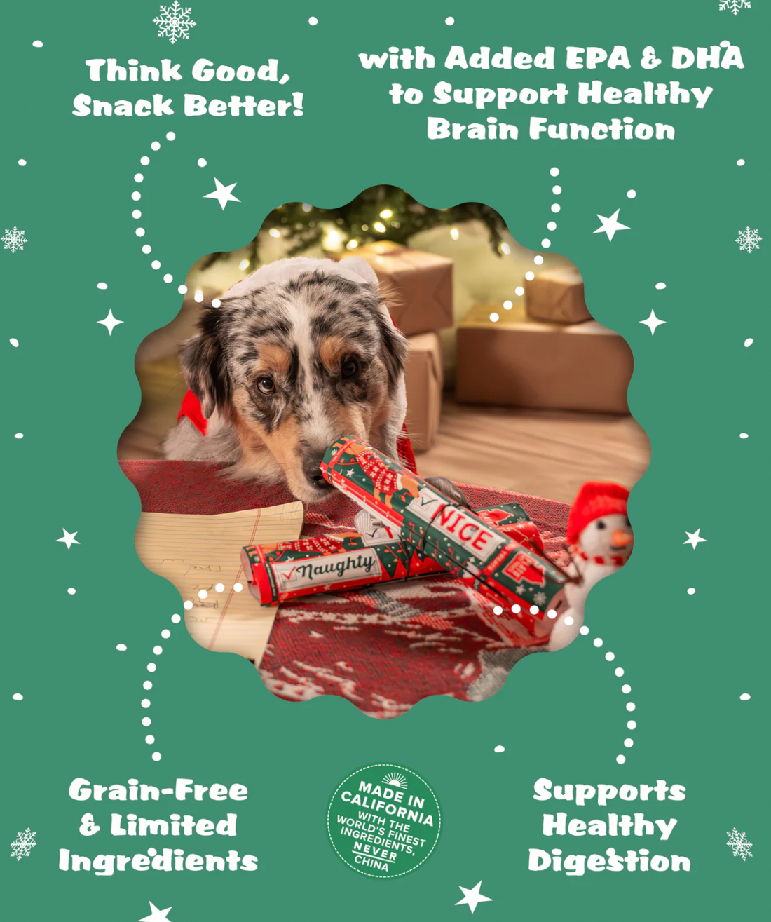 【Plato Pet Treats】Dog Treats -  Naughty Nice Thinkers Duck Recipe
