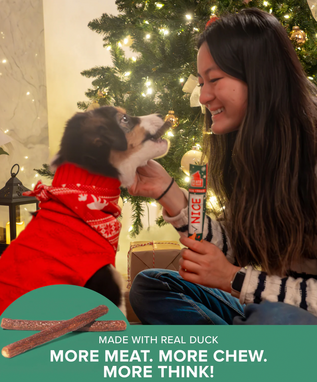【Plato Pet Treats】Dog Treats -  Naughty Nice Thinkers Duck Recipe
