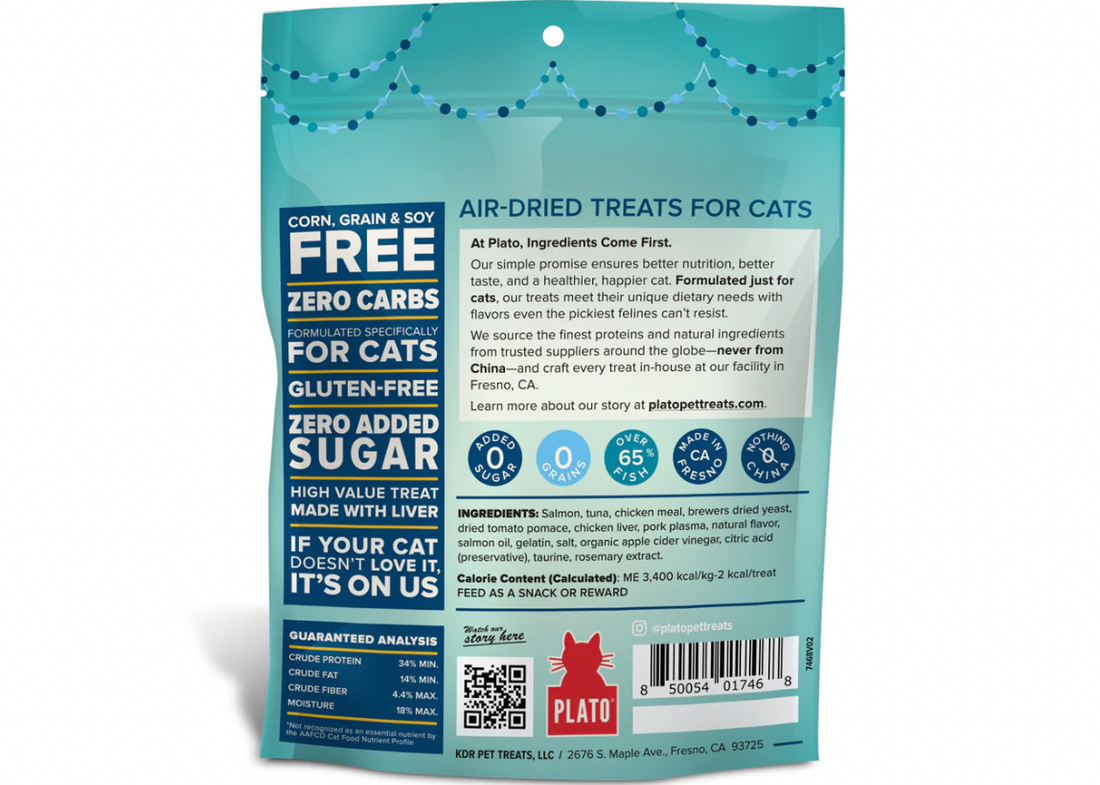 【Plato Pet Treats】Paws & Claws Cat Treats - 2 Pack
