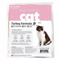 【RED DOG BLUE KAT】Frozen Cat Food - Basic Instincts™ Non-Medicated Turkey Formula