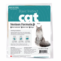 【RED DOG BLUE KAT】Frozen Cat Food - Basic Instincts™ Non-Medicated Venison Formula