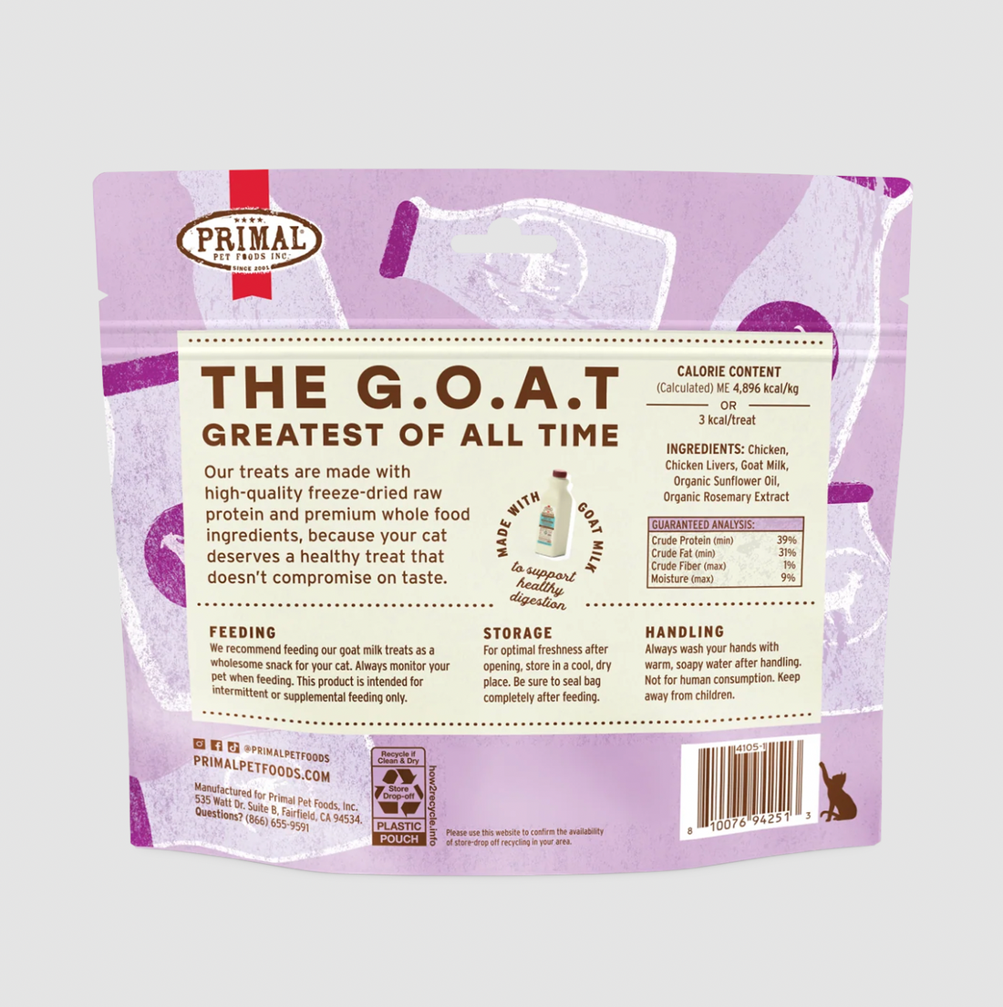 【Primal】鸡肉羊奶猫猫零食
