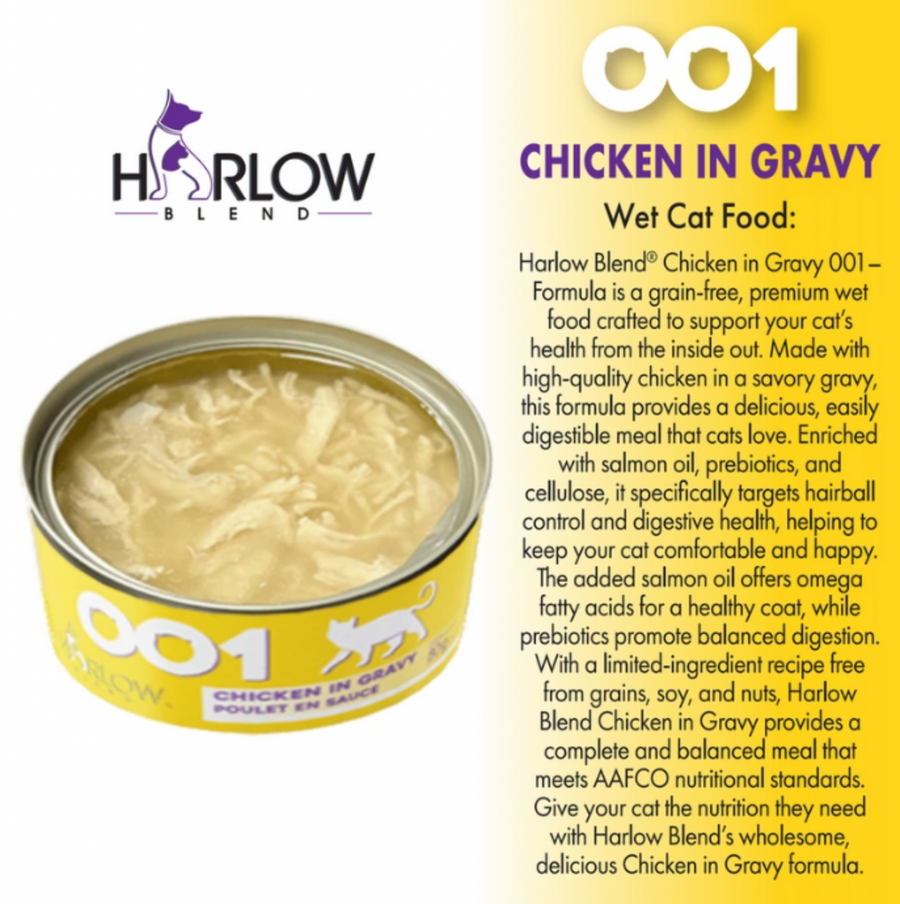 【Harlow Blend】Cat Can - 001 Chicken In Gravy 80g