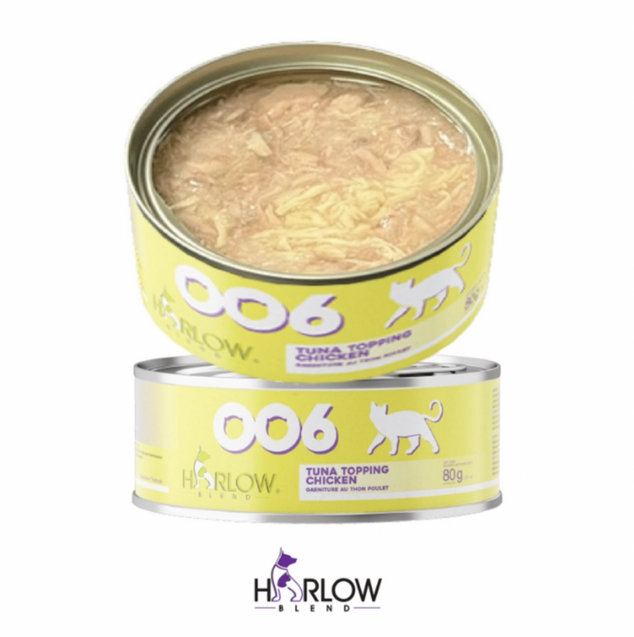 【Harlow Blend】Cat Can - 006 Tuna Topping with Chicken 80g