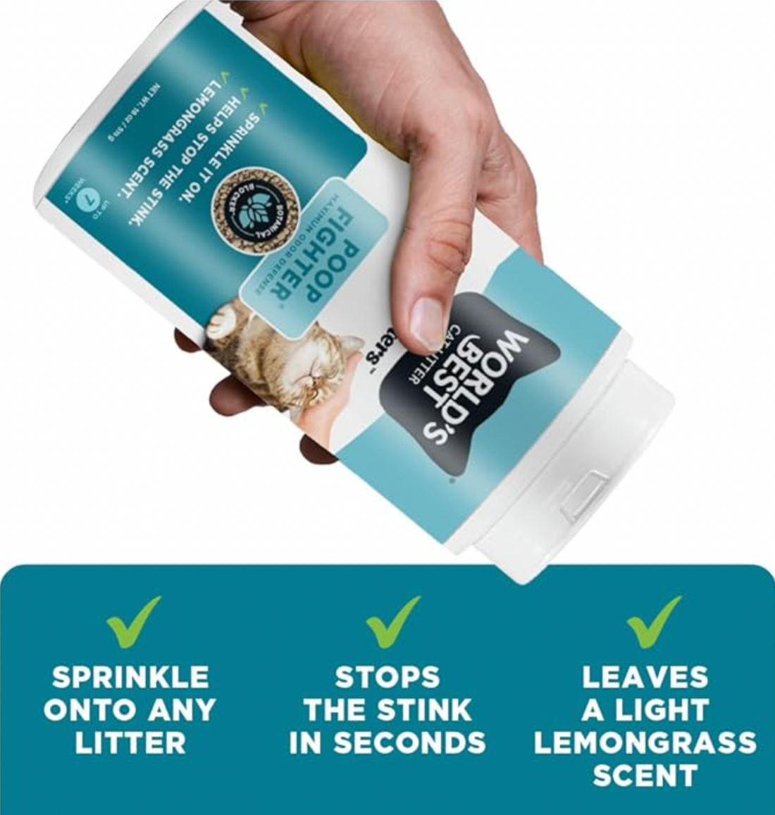 【World's Best】 Litter Booster Poop Fighter 18oz/510g