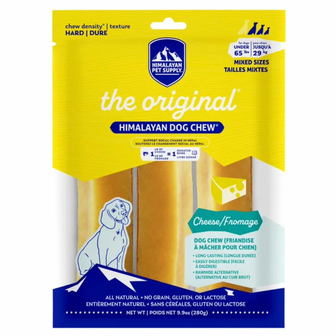【Himalayan Pet Supply】Dog Chew Treats - Yaky Original Cheese Chew Bar 10.5oz (For Dogs 65lbs & Under)
