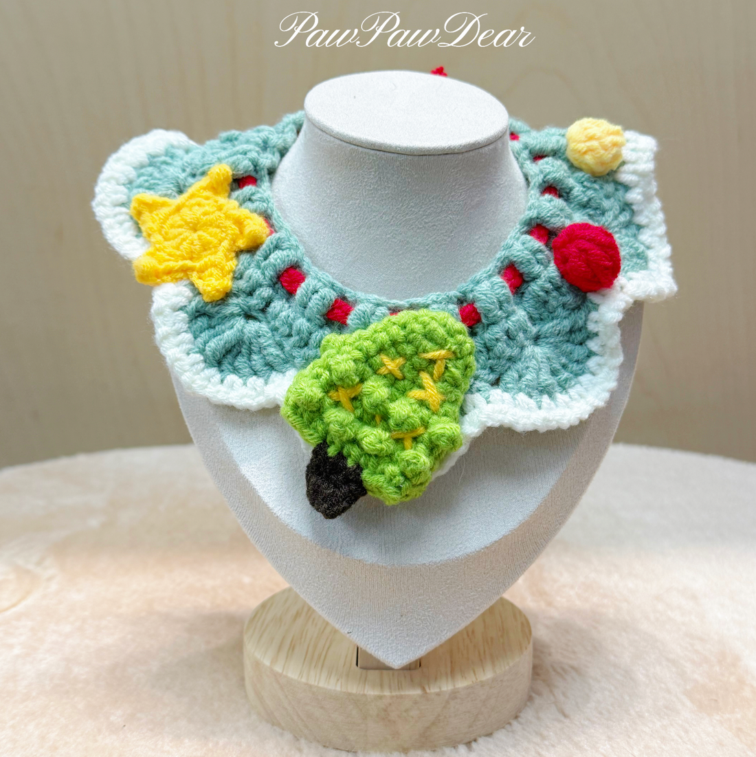 【Purrfect Handcrafts】Christmas Tree & Star Pet Bib