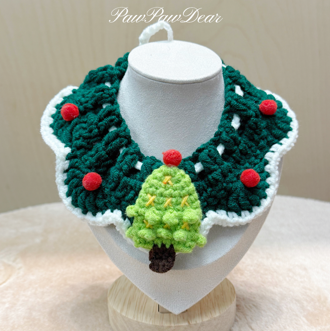 【Purrfect Handcrafts】Christmas Holiday Cheer Pet Bib