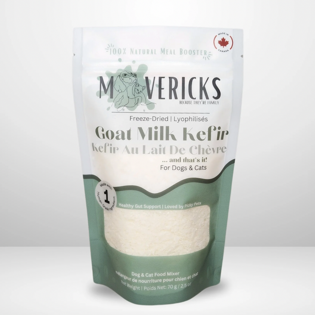 【Mavericks】Freeze Dried Topper -  Goat Milk Kefir -  for Dogs & Cats 70g