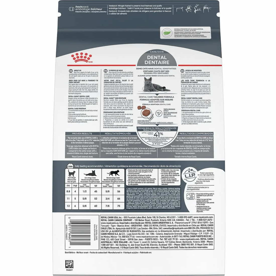 【Royal Canin】Cat Dry Food -  Nutrition Dental Care 3lbs