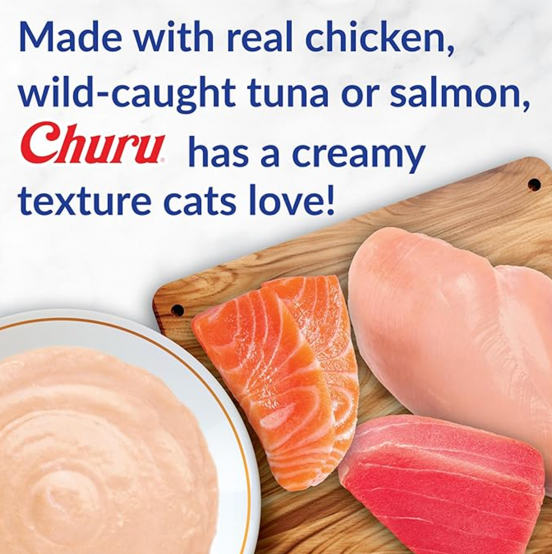 【INABA】Churu Purées Cat Treat - Chicken Variety - 100 Tubes - 50oz / 1400g