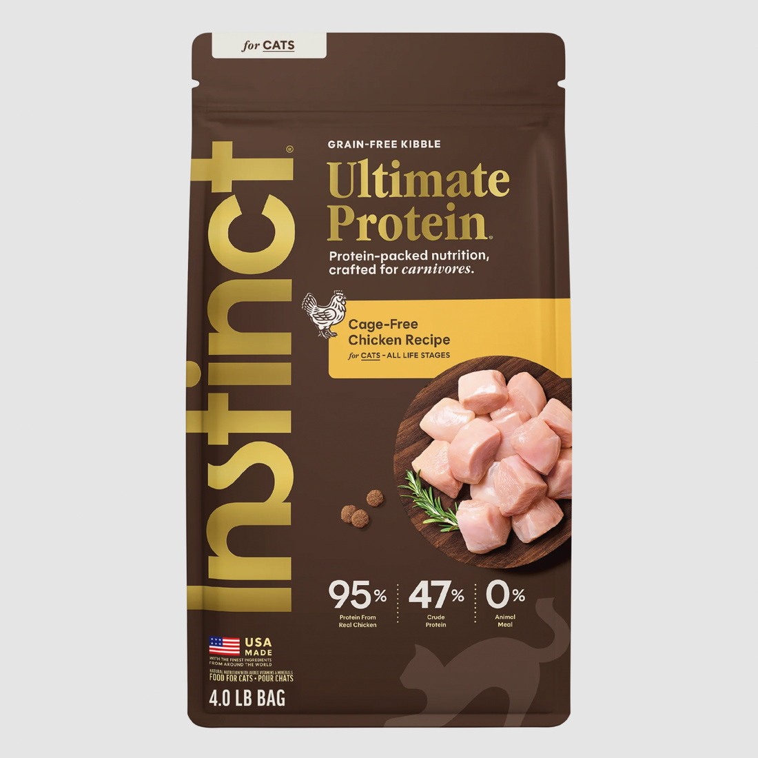 【INSTINCT】Nature’s Variety Ultimate Protein Cage-Free Chicken Formula for Cats - 4lb
