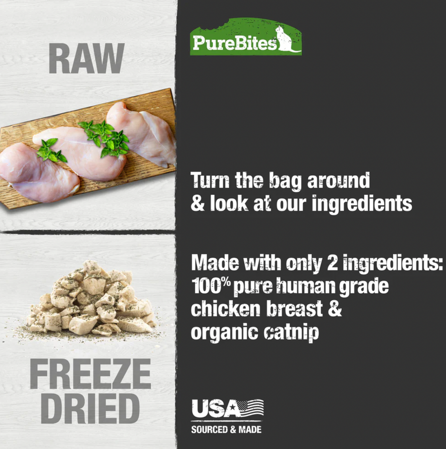 【PureBites】猫咪冻干小零食 - 鸡胸肉 & 猫薄荷 37 g