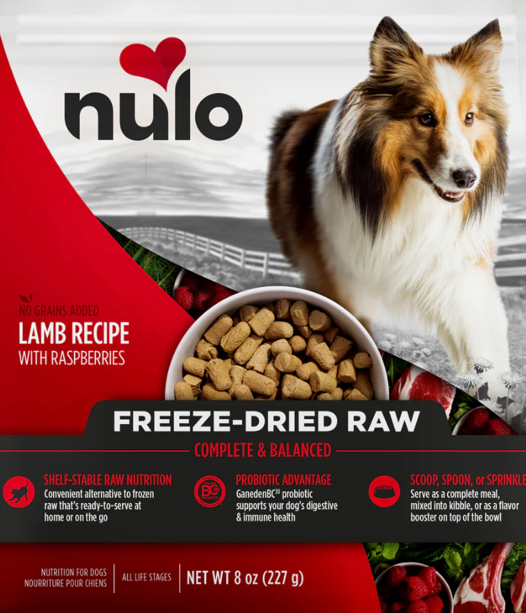 【Nulo】Dog - Freeze-Dried Raw Lamb & Raspberries- 8 oz & 18 oz