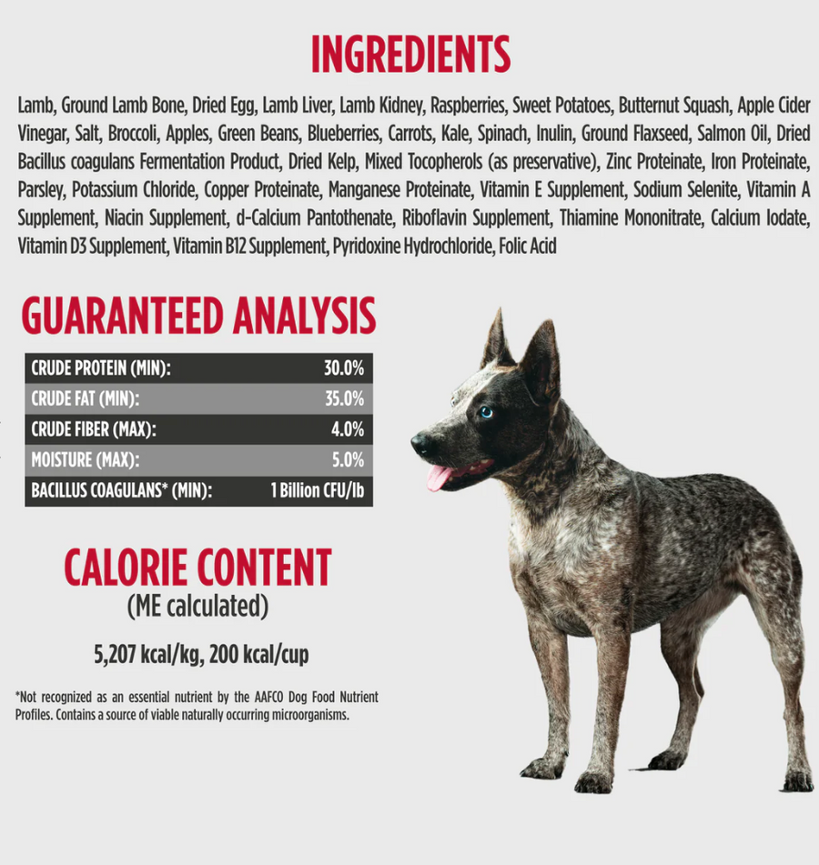 【Nulo】Dog - Freeze-Dried Raw Lamb & Raspberries- 8 oz & 18 oz