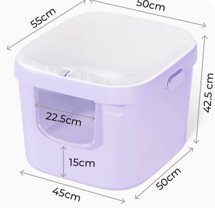 Extra-Large Antibacterial Cat Litter Box