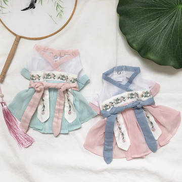 Summer Hanfu Pet Costume – Lightweight Traditional Outfit for Cats & Dogs