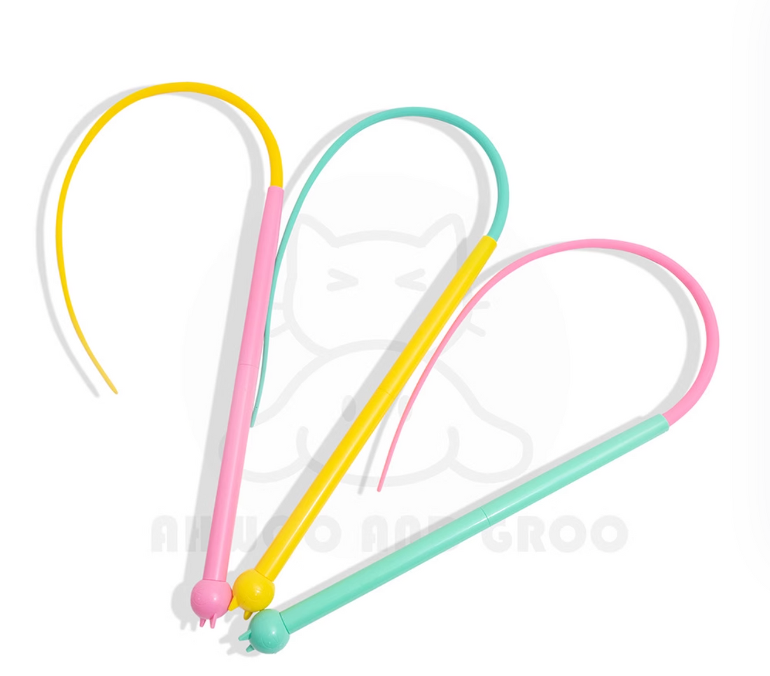 Macaron Color Realistic Mouse Tail Cat Teaser