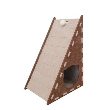 Triangle Felt Cat House