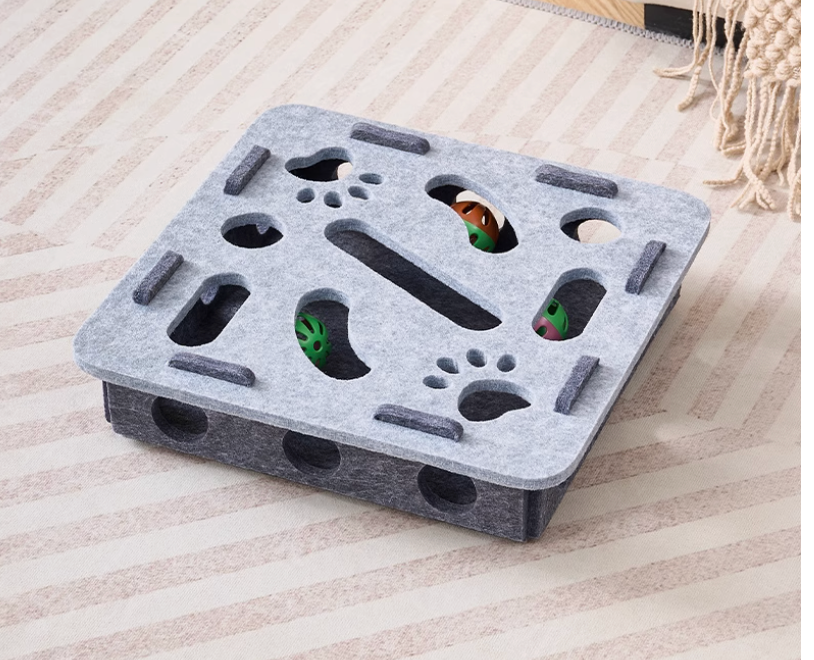 Cat Puzzle Toy Maze – Interactive Ball-Hunting Fun