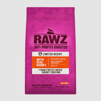【Rawz】Cat Dry Food - Limited Ingredient Rabbit Recipe - 7.8lb
