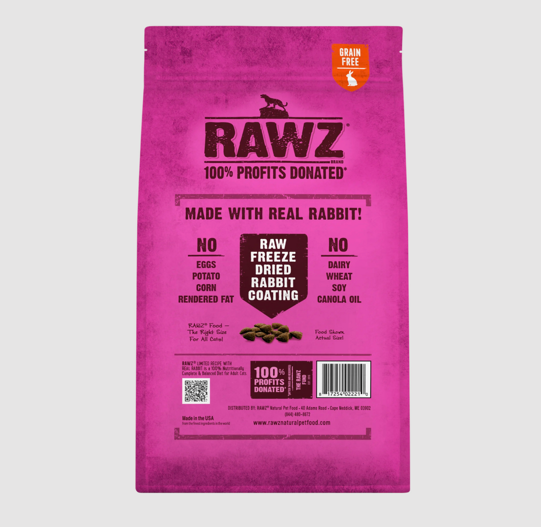 【Rawz】Cat Dry Food - Limited Ingredient Rabbit Recipe - 7.8lb