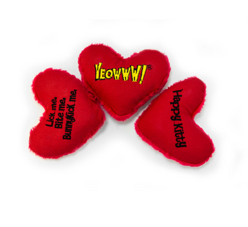 【yeowww!】Hearrrt Attack Bunny Kick Me Catnip Cat Toys