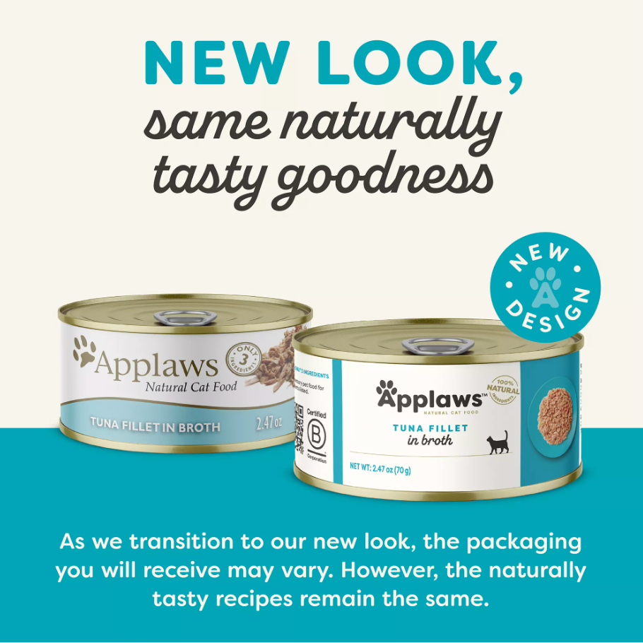 【Applaws】Grain Free Cat Can - Tuna Fillet In Broth 2.47 oz