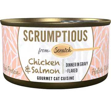 【SCRUMPTIOUS】FROM SCRATCH -  Wet Can Cat Food - Chicken & Salmon 79g