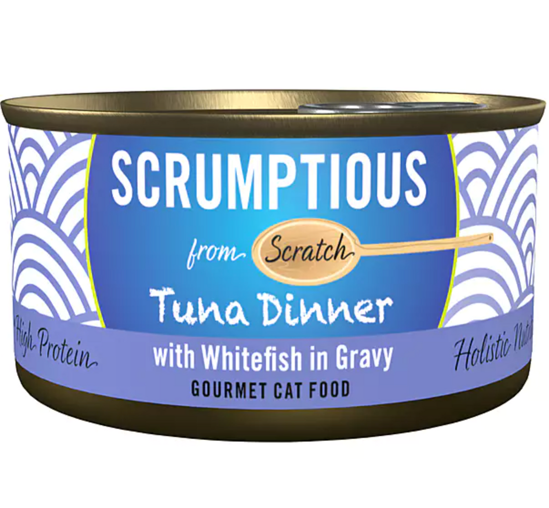 【SCRUMPTIOUS】FROM SCRATCH -  Wet Can Cat Food - Tuna & Whitefish 79g