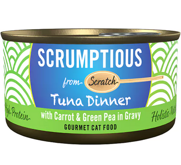 【SCRUMPTIOUS】FROM SCRATCH -  Wet Can Cat Food - Tuna with Carrots & Peas 79g
