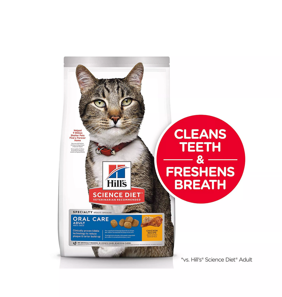 【Hills】Oral Care Chicken- Dry Cat Food - 3.5lb/7lb/15.5lb