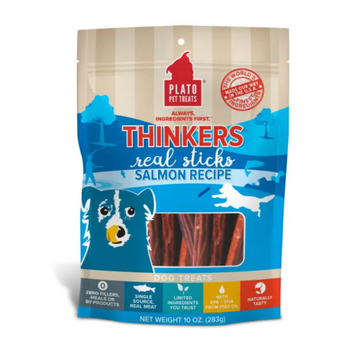 【Plato Pet Treats】Dog Treats -  Thinkers Sticks - Salmon 10oz