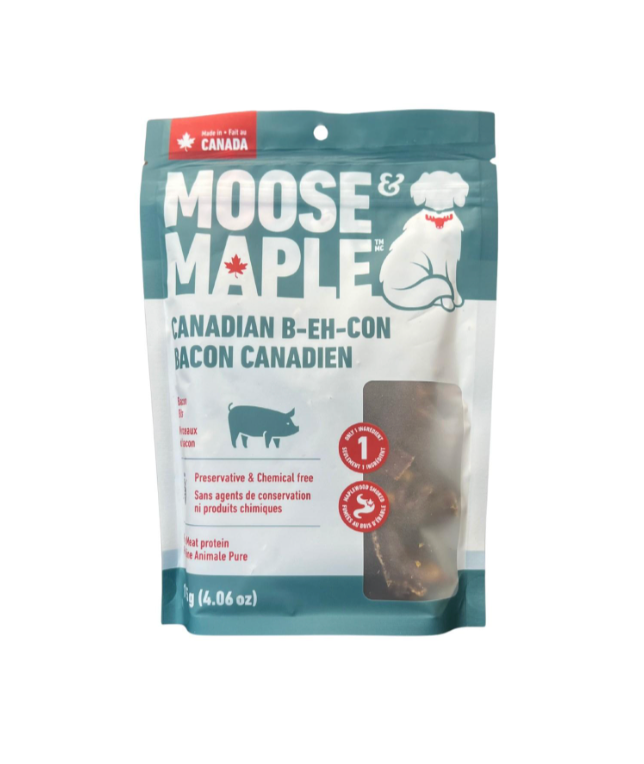 【 Moose & Maple】Dog Treats - Canadian B-Eh-Con - Bacon Minis 115g