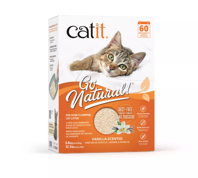 【CATIT】Go Natural Pea Husk Clumping Cat Litter - Vanilla