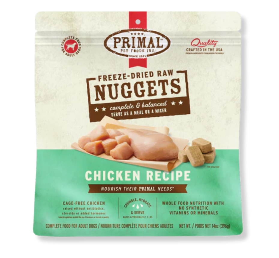 【PRIMAL】Dog Freeze-Dried Nuggets - Chicken - 5.5oz & 14oz