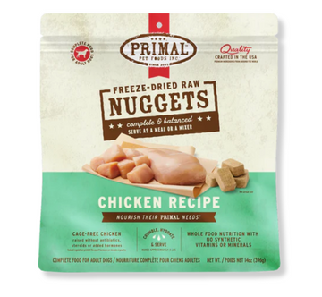 【PRIMAL】Dog Freeze-Dried Nuggets - Chicken - 5.5oz & 14oz