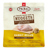 【PRIMAL】Dog - Freeze-Dried Nuggets - Rabbit - 5.5oz & 14oz