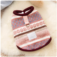 Autumn & Winter Snowflake Pet Vest