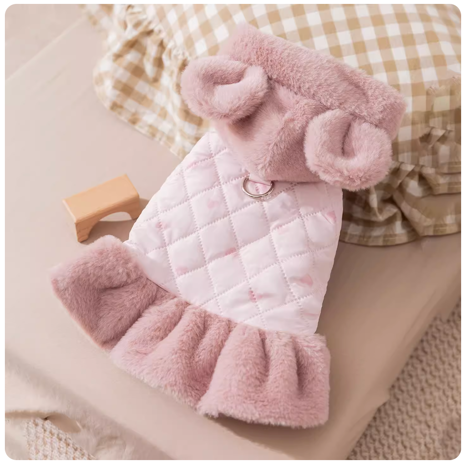 Bear Hoodie Heart Dress