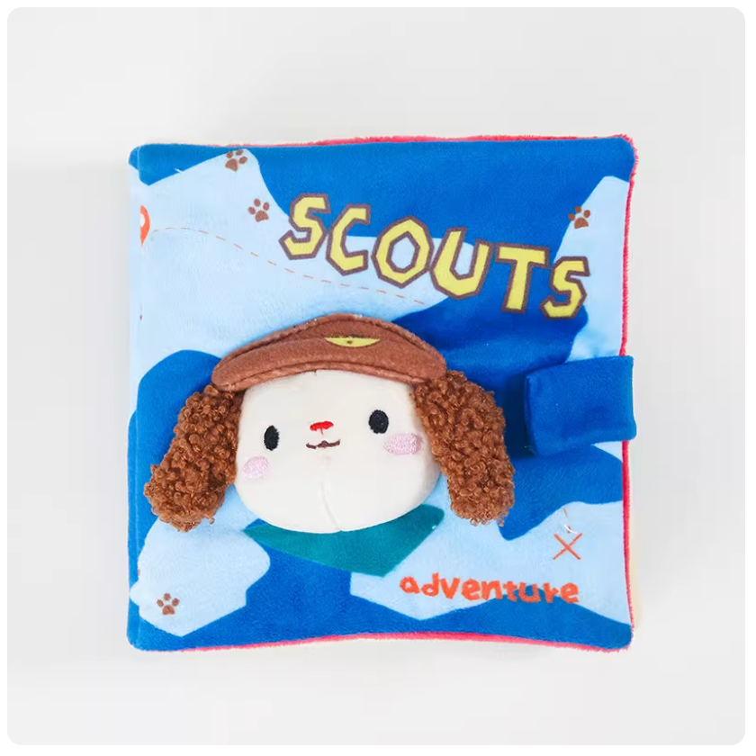 Interactive Dog Snuffle Book - Blue Adventure Scout (Hardness Level 1)